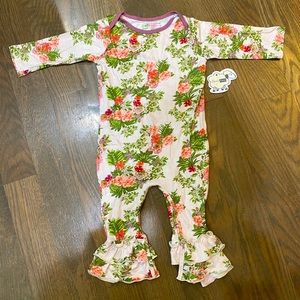 Floral baby romper